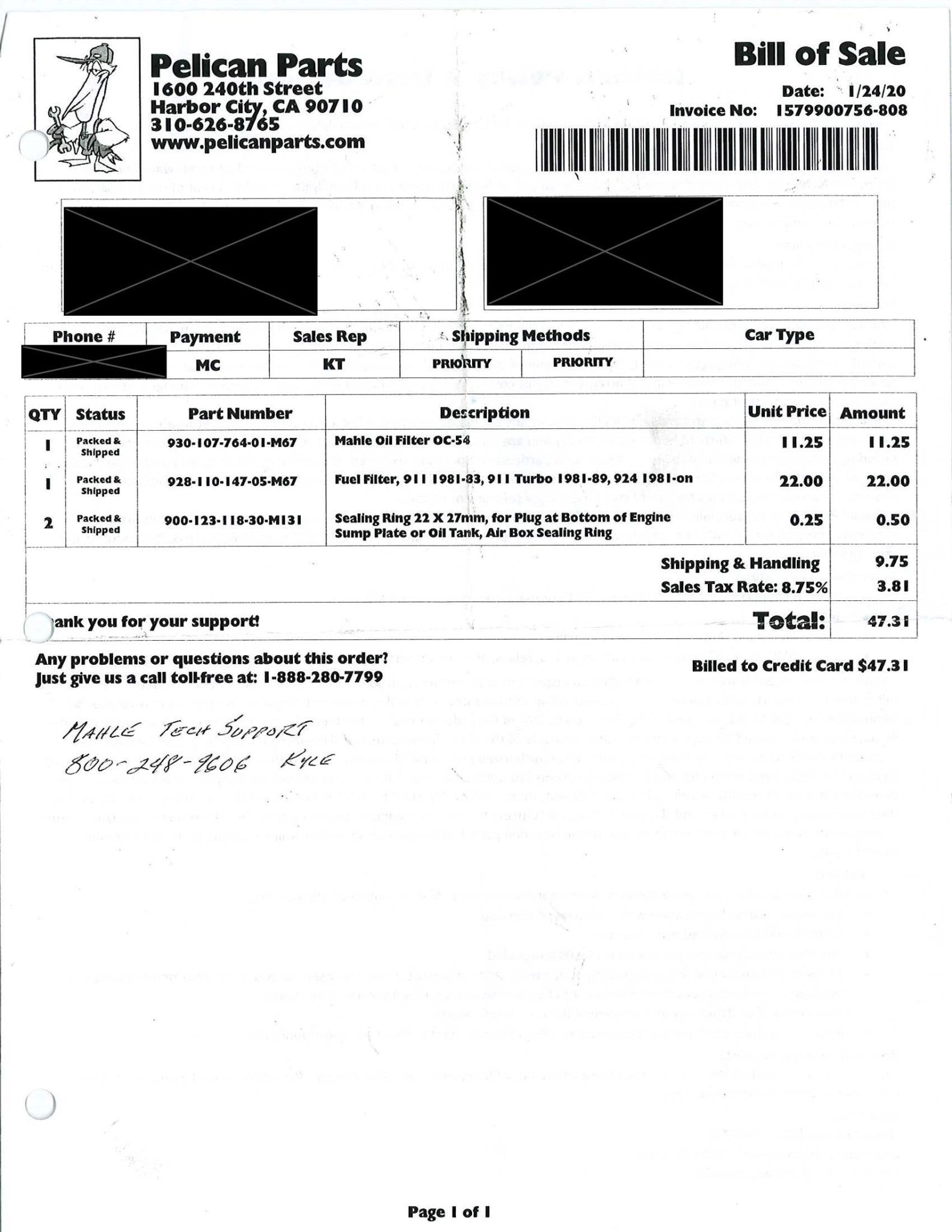 Service record