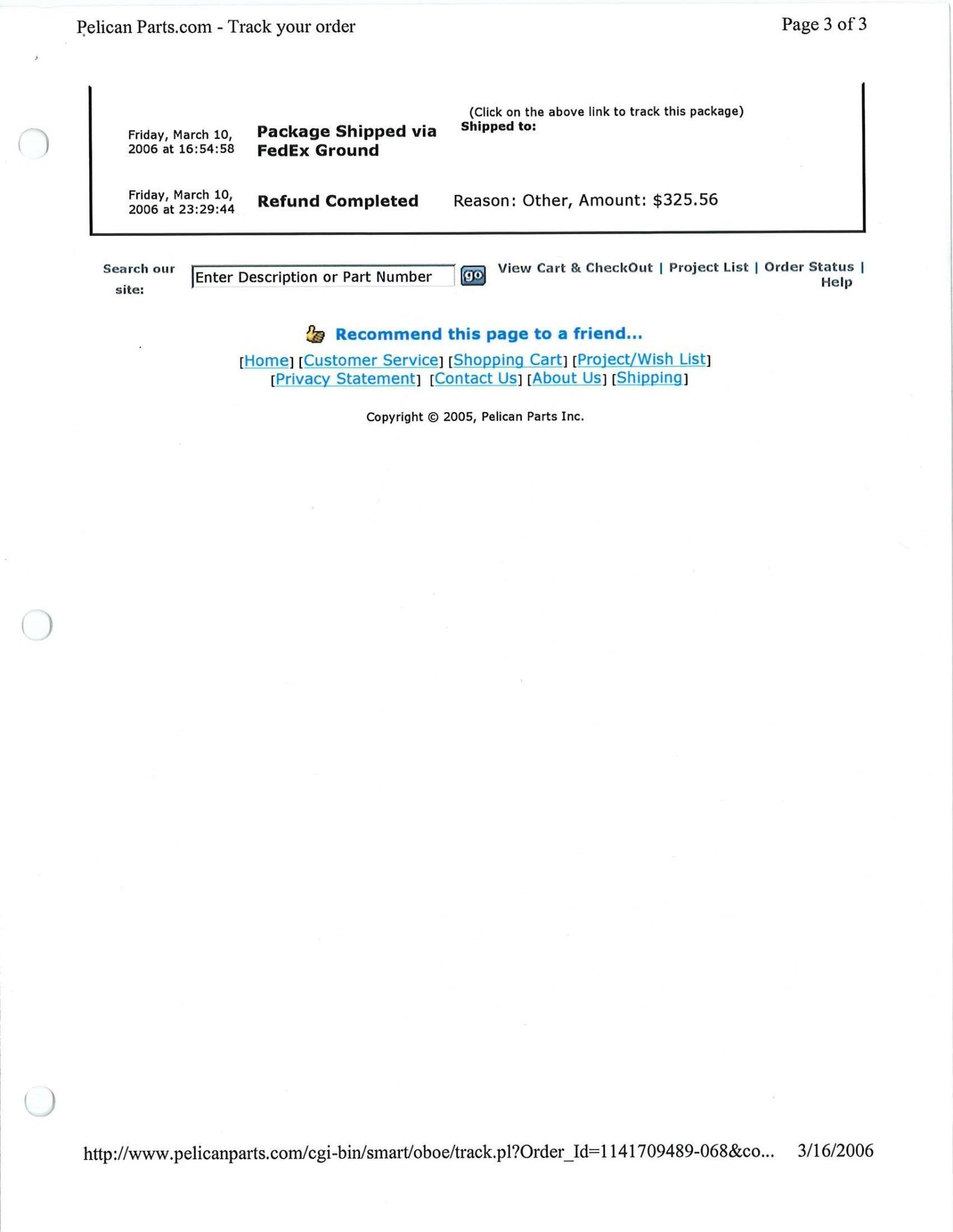 Service record