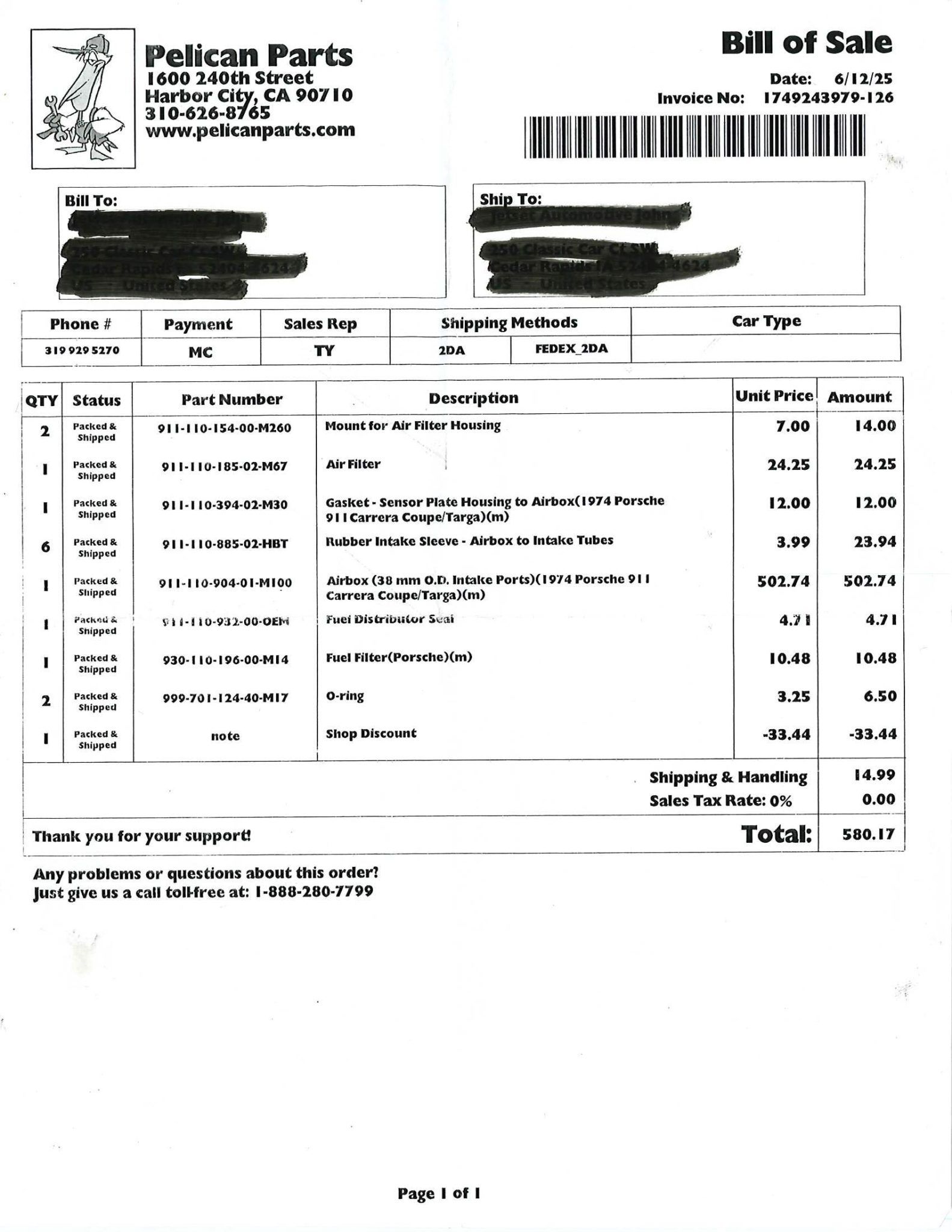 Service record