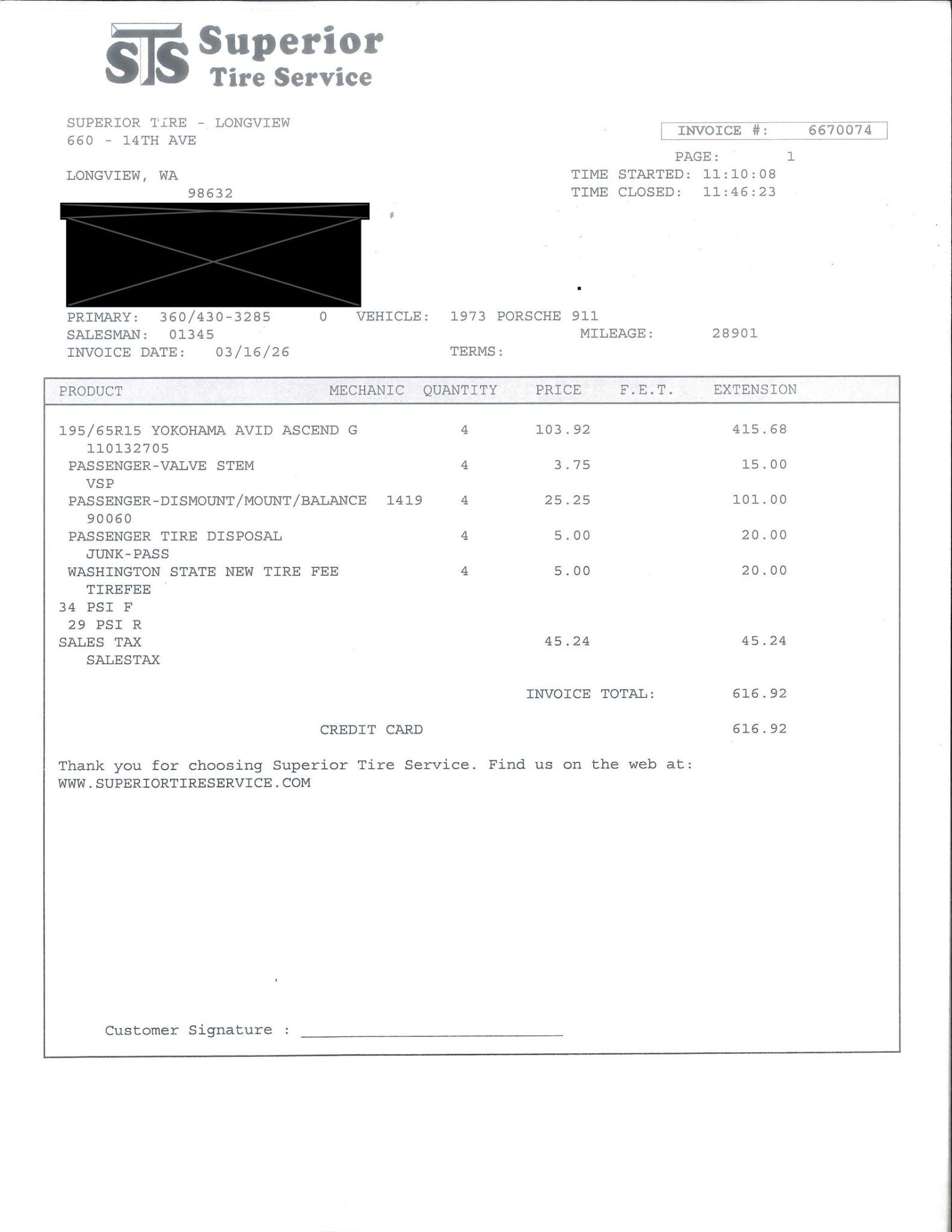 Service record