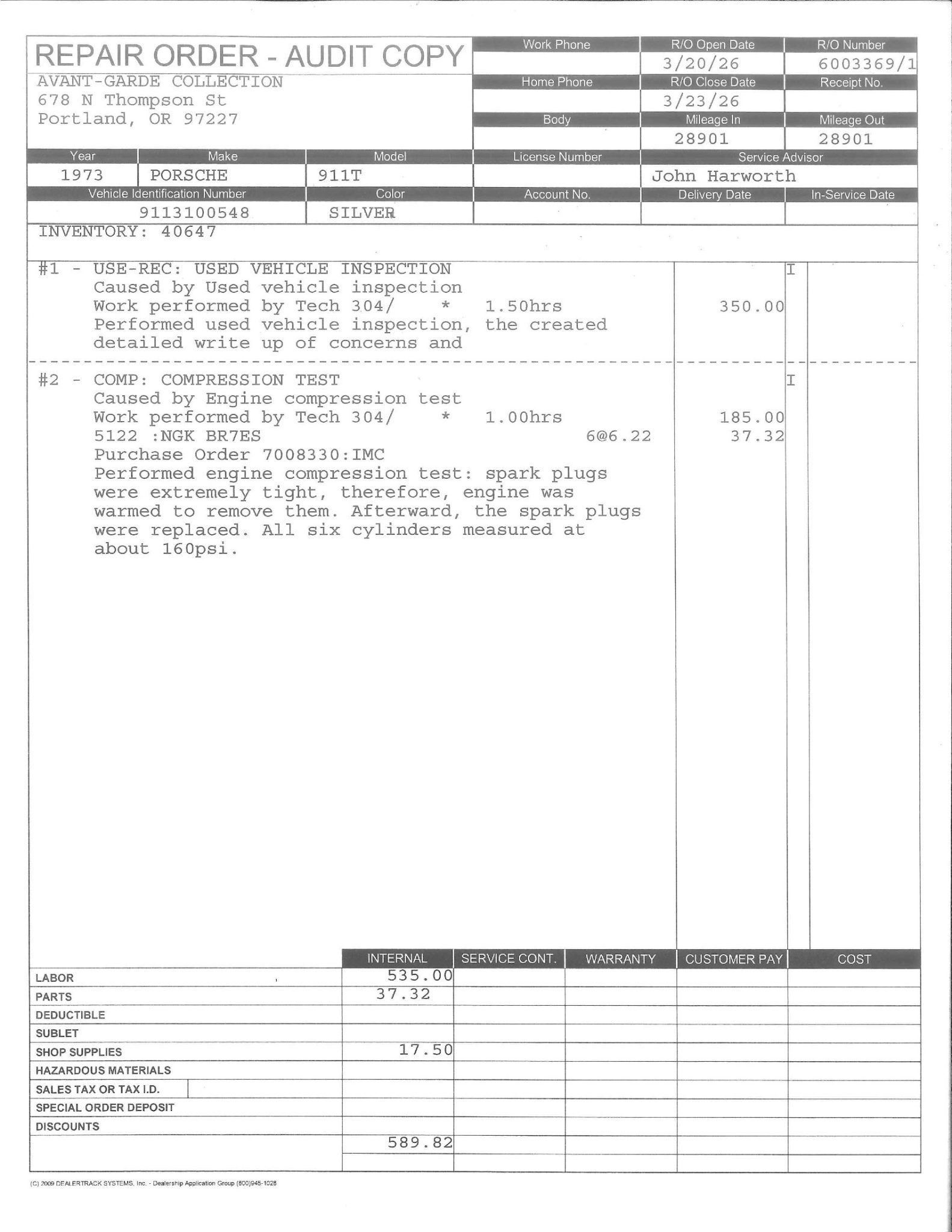 Service record