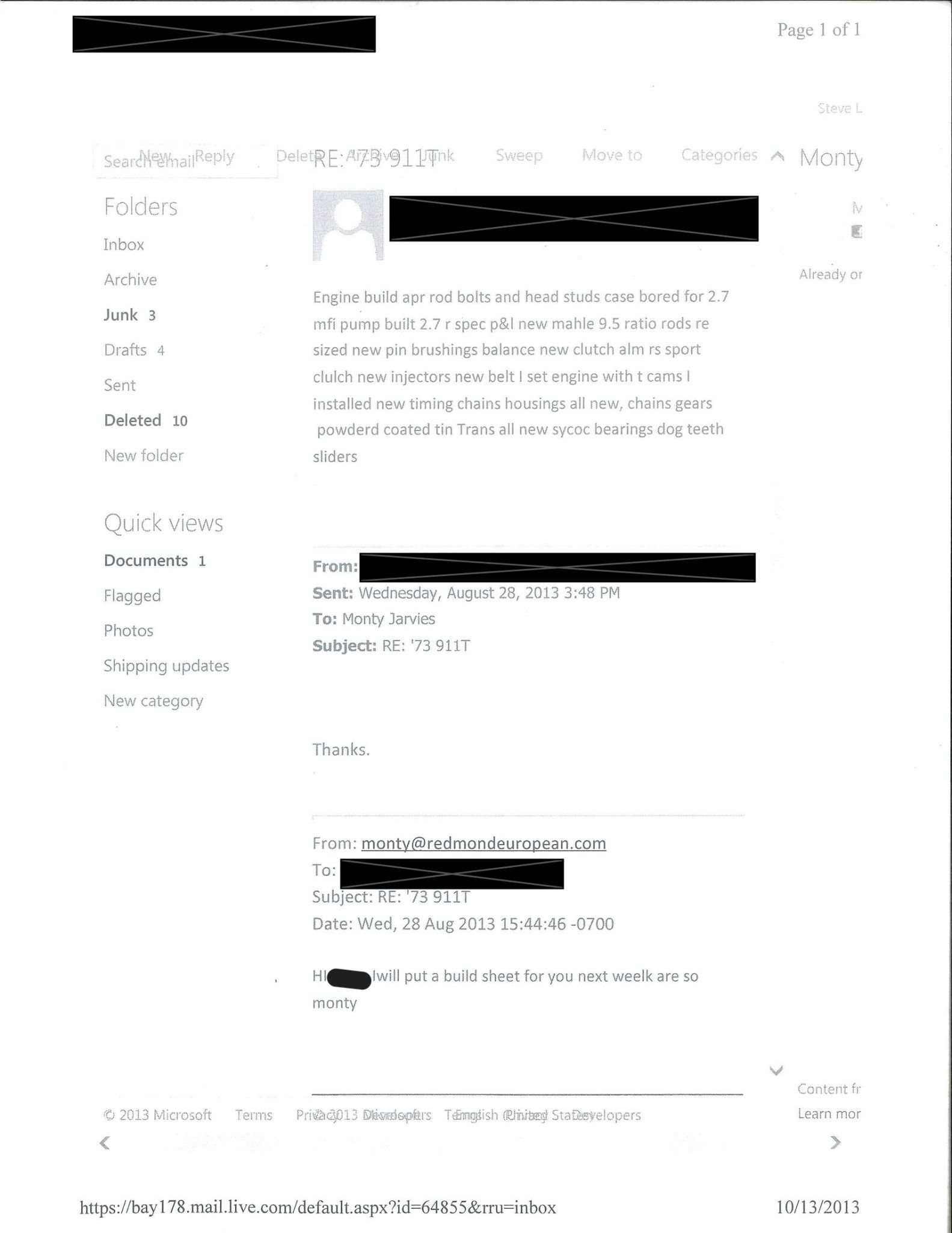 Service record