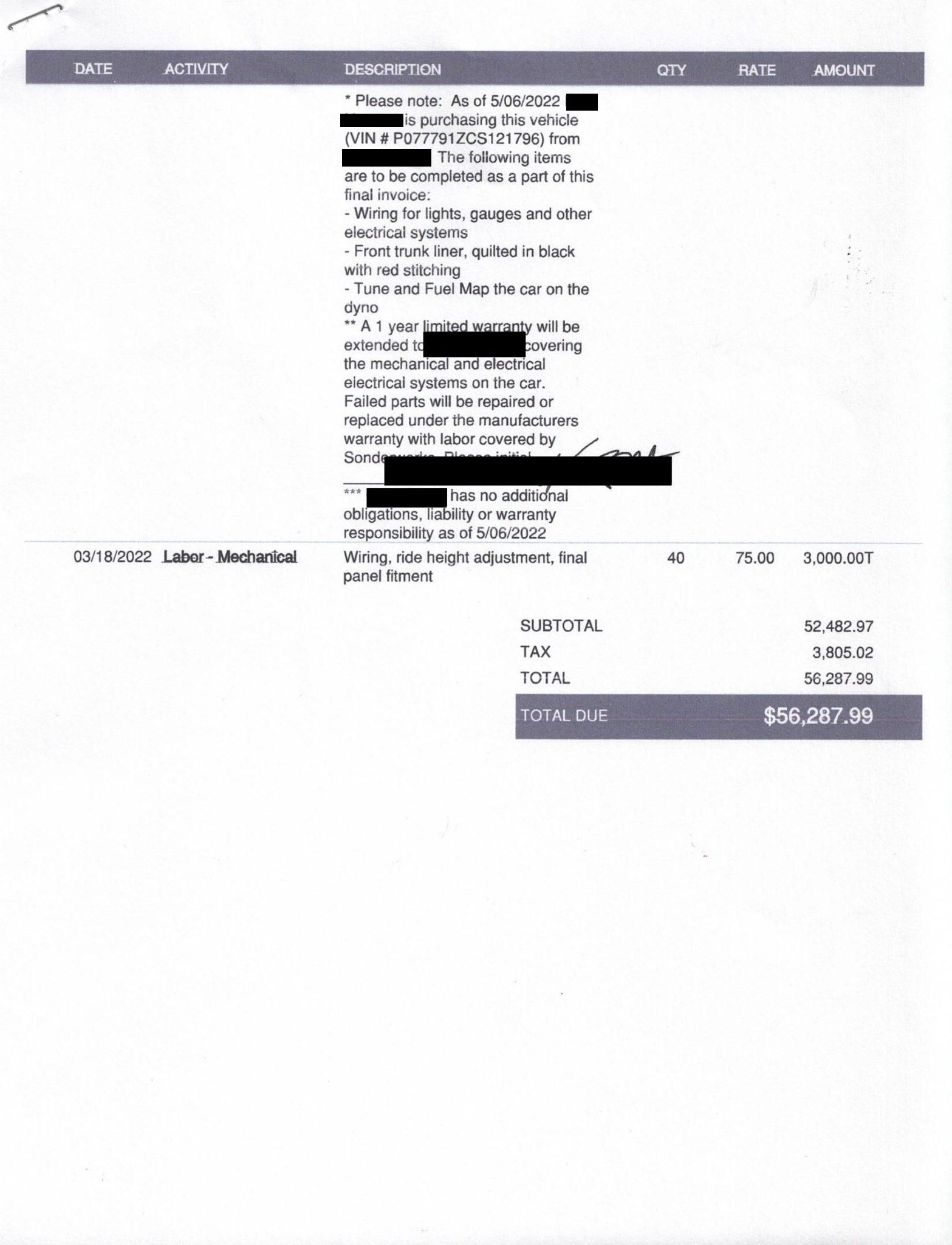 Service record