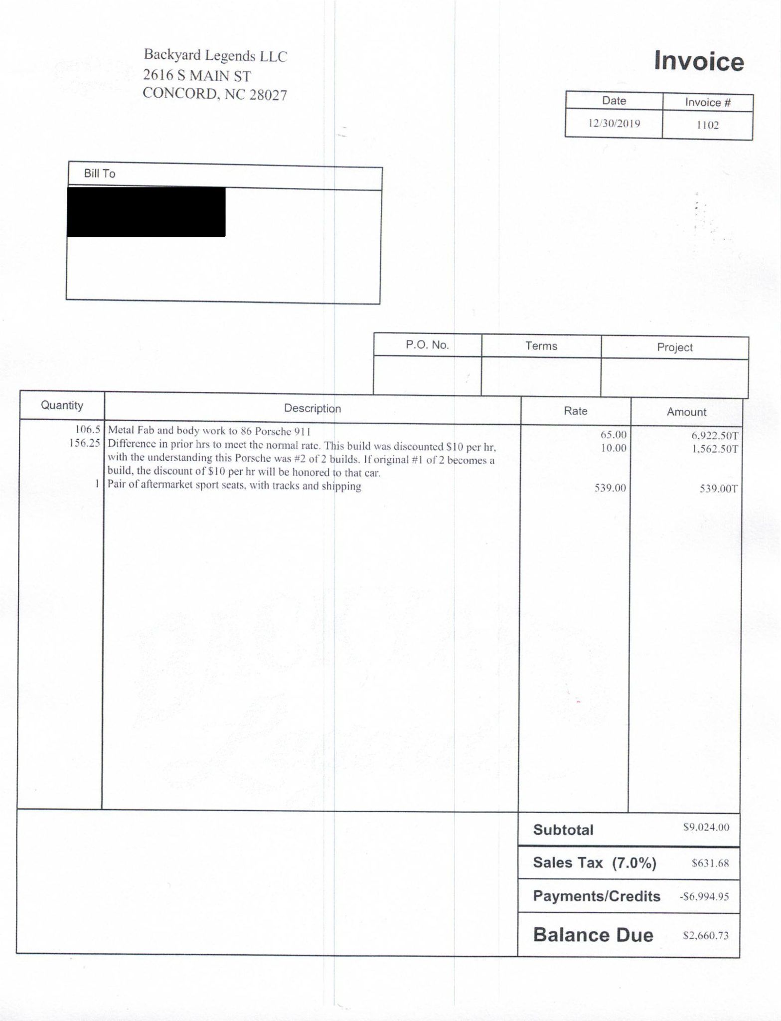 Service record
