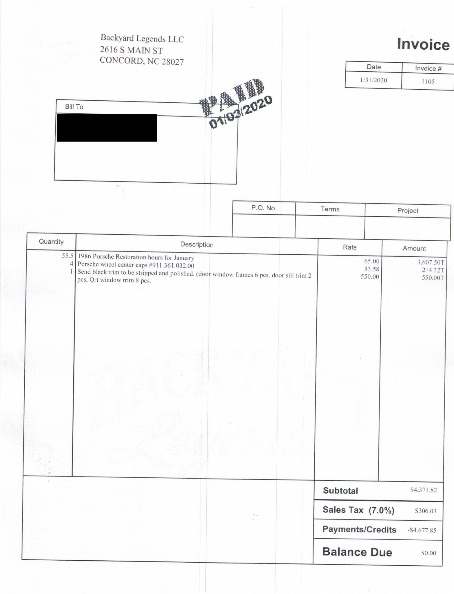 Service record