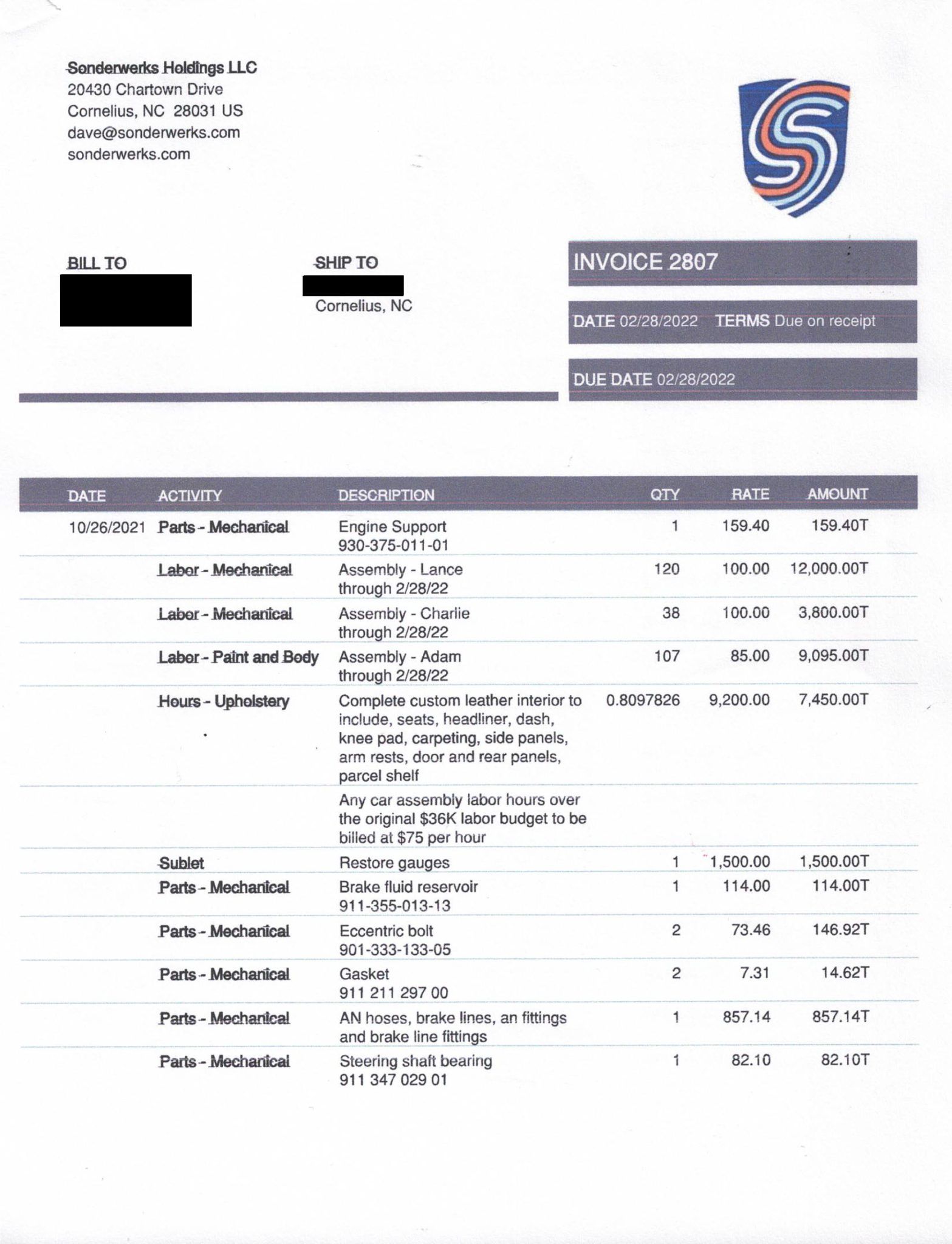 Service record