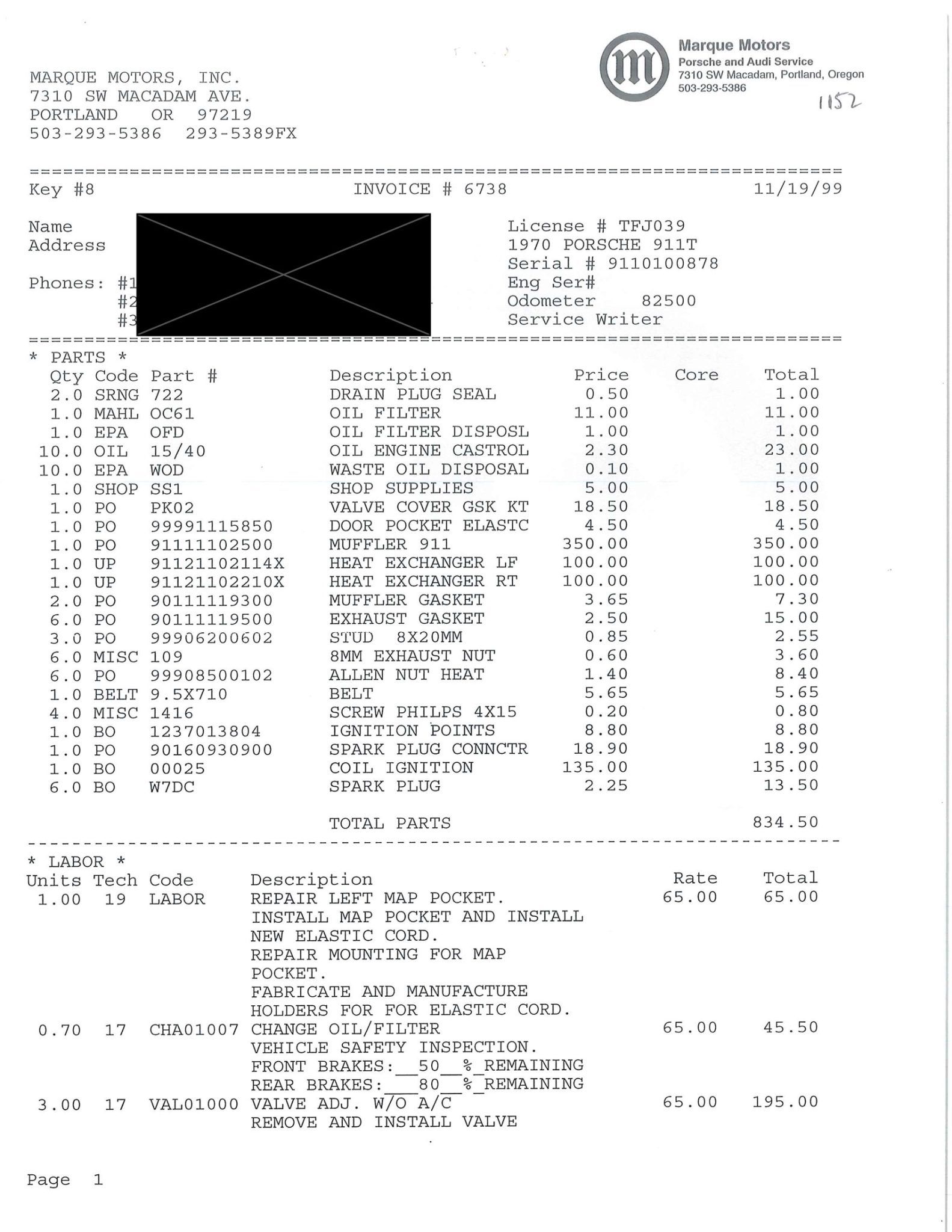 Service record