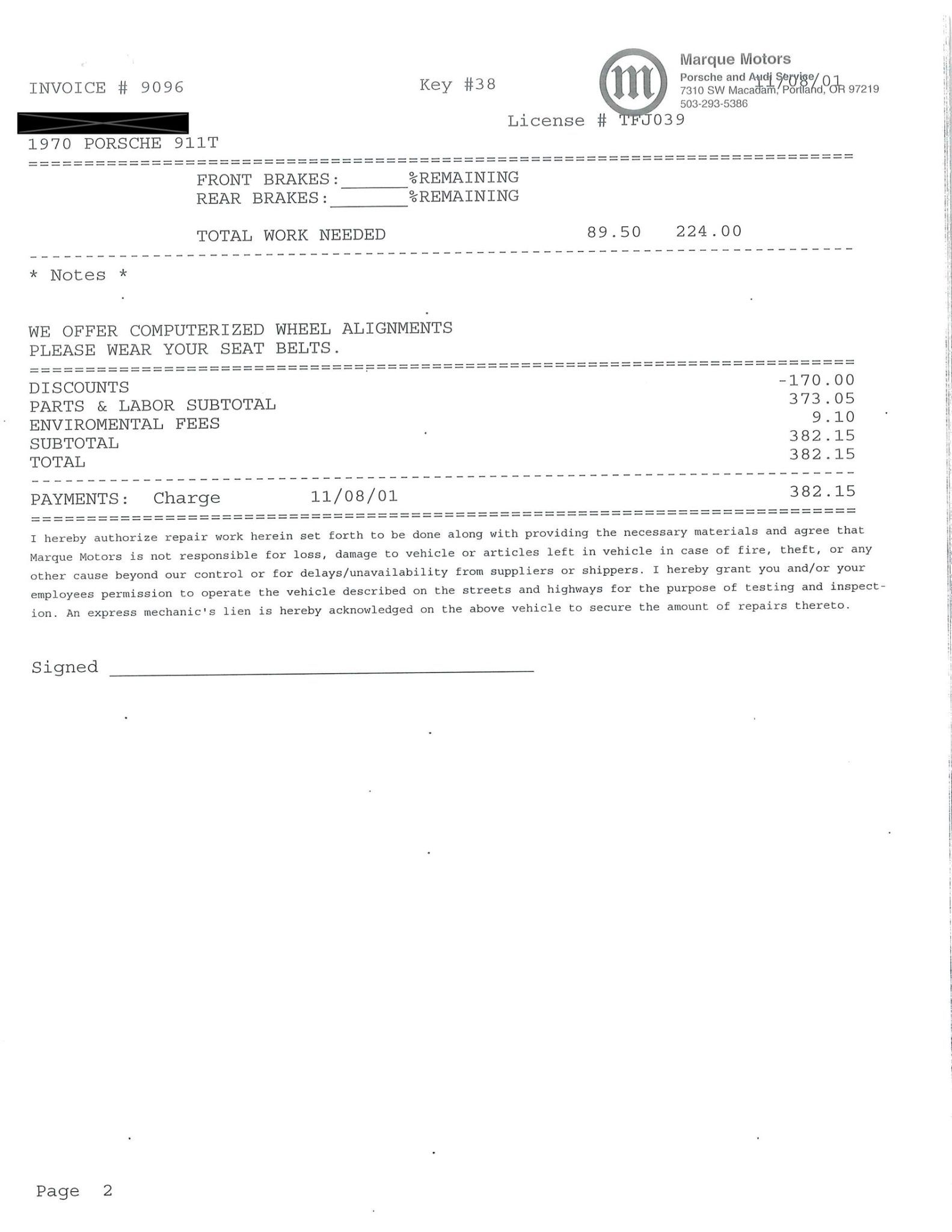Service record