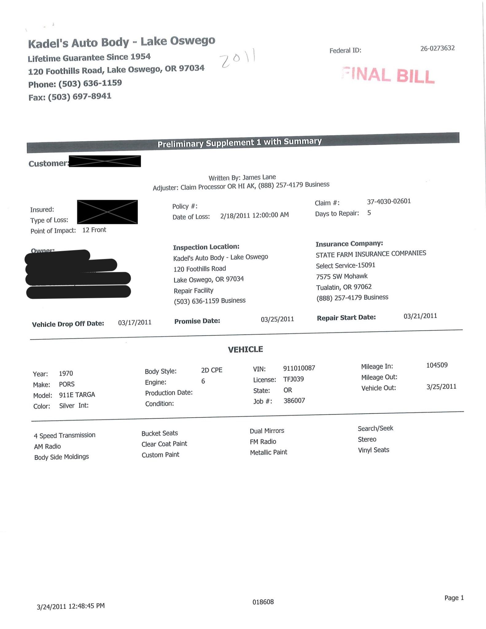 Service record