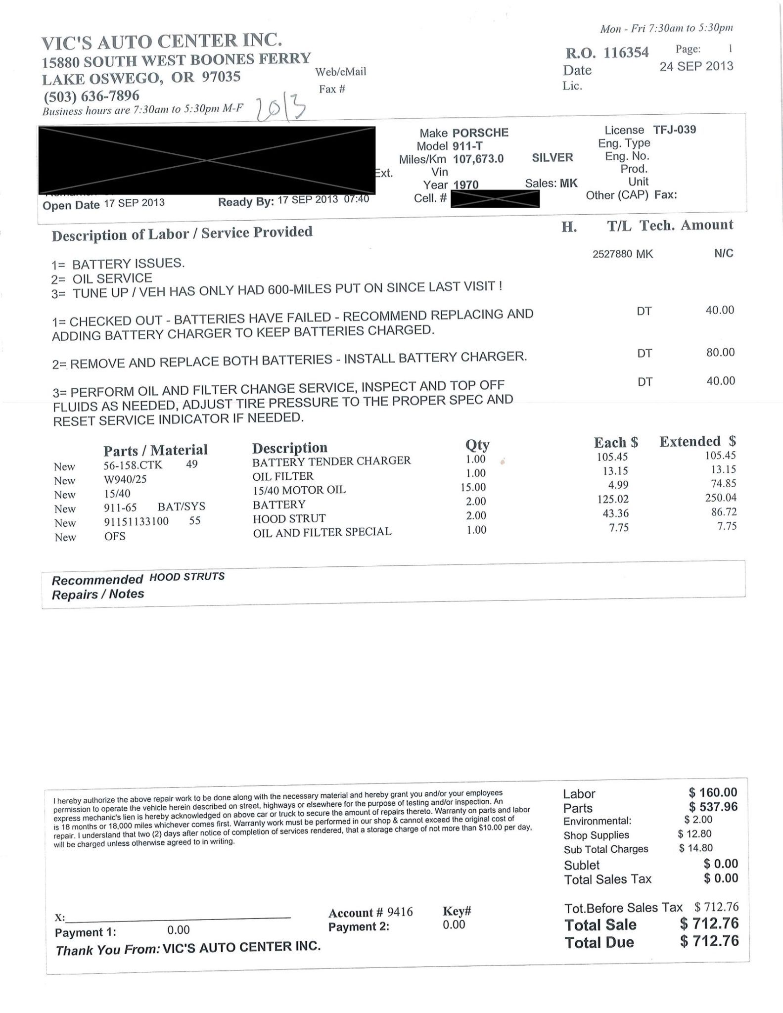 Service record