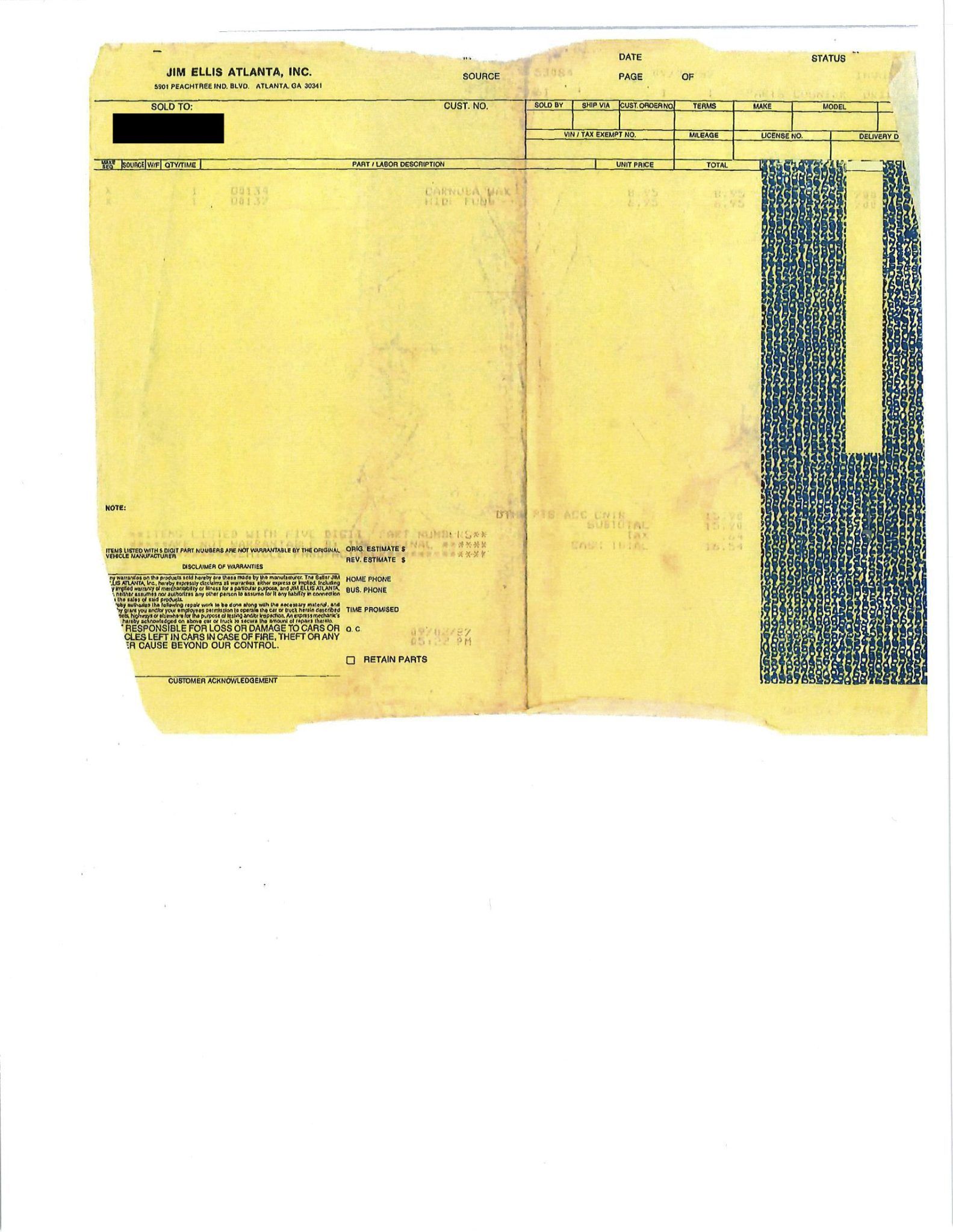Service record