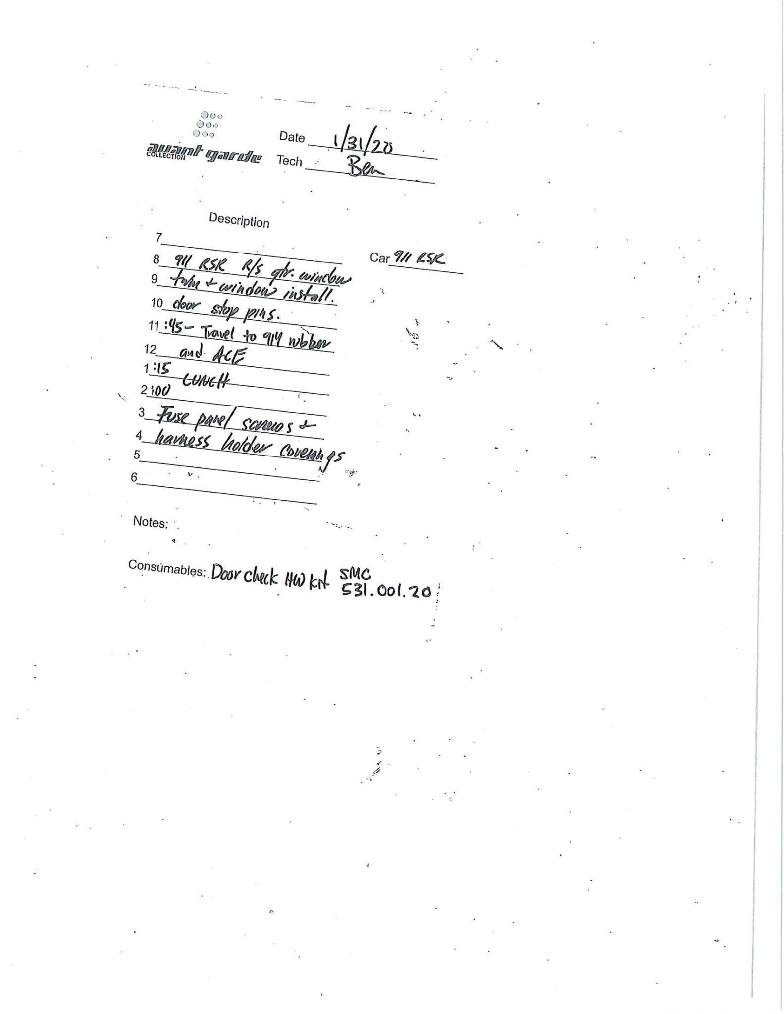 Service record